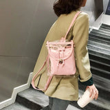 PVC Transparent Women Backpack Clear Rucksack for Teenage Girls