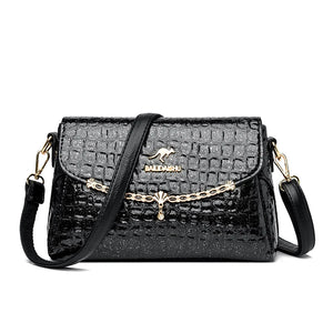 Patent Leather Shoulder Crossbody Bag for Women
