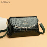 Patent Leather Shoulder Crossbody Bag for Women