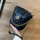 Fashion Bucket Bag Women Crossbody Pack Chain Shoulder Bag Totes