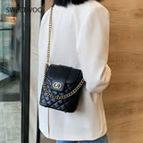 Fashion Bucket Bag Women Crossbody Pack Chain Shoulder Bag Totes