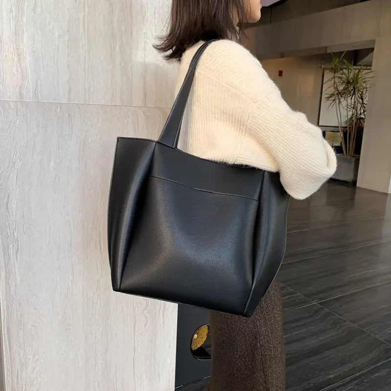 High PU Leather Women Shoulder Bags Tote Bag Casual Large