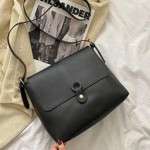 Pu Leather Messenger Bag Female Shoulder Crossbody Handbag