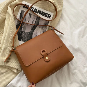 Pu Leather Messenger Bag Female Shoulder Crossbody Handbag