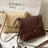 Pu Leather Messenger Bag Female Shoulder Crossbody Handbag