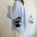 Silver Lattice Small Shoulder Purses Women Handbags