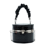 Silver Lattice Small Shoulder Purses Women Handbags