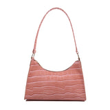 Stone Pattern Shoulder Bag Women's Handbag Zippered Underarm Shoulder Bag