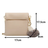 Women's Shoulder Bag Flap Messenger Handbag Chain Crossbody Bag