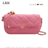 Quilted Pink Crossbody Bag, Beige Leather with Chain, Small Green Purse