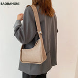 Retro Stone Pattern Wide Shoulder Bag