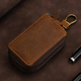 Retro Crazy Horse Cow Leather Car Key Bags