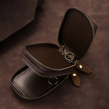 Retro Crazy Horse Cow Leather Car Key Bags