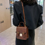 Retro Shoulder Bag Small Square Bag All Match Handbag