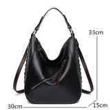 High Rivet Leather Handbags Women Shoulder Bags Crossbody Bag for Women