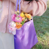 Vintage Satin Women's Small Shoulder Bag