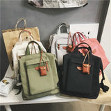 Canvas Women Backpack Schoolbag Teenager Girl Bag Mochilas