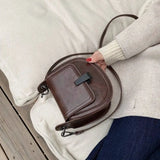 Shoulder Bag Women PU Leather Hasp Patchwork Street All-match
