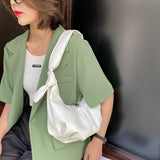 Vintage Zipper Handbags Women Underarm Hobos Messenger Purses