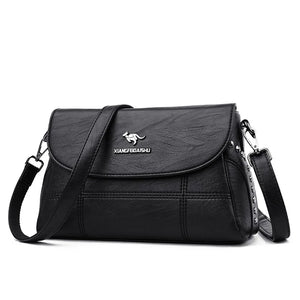 Women's High Shoulder Crossbody Bag PU Leather Messenger Handbag