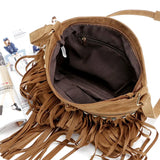 Shoulder Messenger Bag Tassel Women Handbag Crossbody Studded Bag