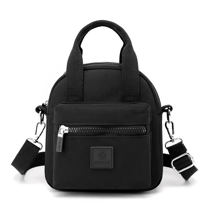 Women's Nylon Shoulder Bag Mini Purse Mommy Travel Tote Shopping Handbags