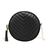 Small Round Bag Women's Retro Shoulder Bags Female Messenger Bag