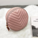 Small Round Bag Women's Retro Shoulder Bags Female Messenger Bag