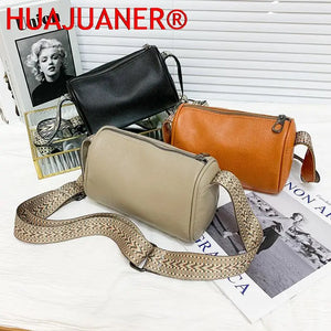 Soft Leather Shoulder Bag Solid Cow Leather Handbag Crossbody Bag