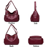 Soft Leather Handbags Crossbody Bags for Women