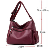 Soft Leather Handbags Crossbody Bags for Women