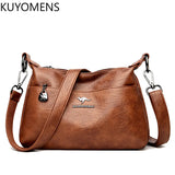 Soft Leather Women Handbags Shoulder Crossbody Bags Casual Tote