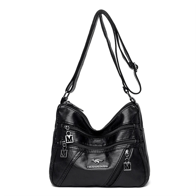 Women's Soft Leather Crossbody Shoulder Bag