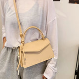 Soft Leather Shoulder Bags For Women Summer Solid Female Handbags