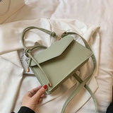 Soft Leather Shoulder Bags For Women Summer Solid Female Handbags