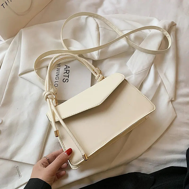 Soft Leather Shoulder Bags For Women Summer Solid Female Handbags