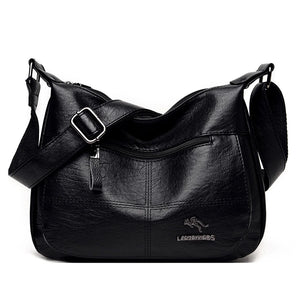 Women's Soft Leather Shoulder Bag Large Crossbody Handbag