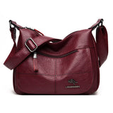 Women's Soft Leather Shoulder Bag Large Crossbody Handbag