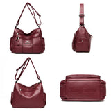 Vintage Crossbody Shoulder Bags Soft PU Leather Handbags