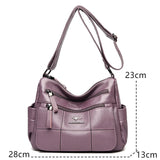 Vintage Crossbody Shoulder Bags Soft PU Leather Handbags