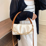 Soft PU Leather Handbags Winter Shoulder Bags Chain Crossbody Small Purses