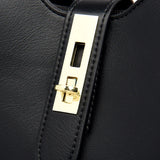 Soft PU Leather Hasp Shoulder Bag Handbag Large Capacity Crossbody Bag