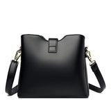 Soft PU Leather Hasp Shoulder Bag Handbag Large Capacity Crossbody Bag