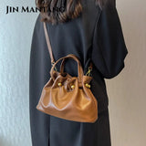 Soft PU Leather Shoulder Crossbody Bag for Women Handbags Bucket Sac