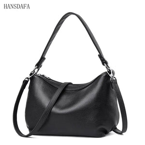 Retro Leather Crossbody Bag - Women's Vintage Style