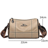 High Solid Leather Shoulder Crossbody Bags For Women Ladies Handbags