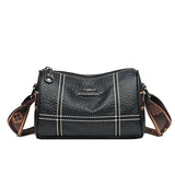 Women's High Solid Leather Shoulder Crossbody Bags