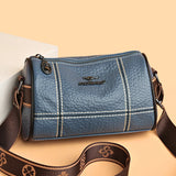 High Solid Leather Shoulder Crossbody Bags For Women Ladies Handbags