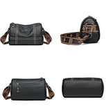 High Solid Leather Shoulder Crossbody Bags For Women Ladies Handbags