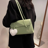 Winter Shoulder Bag Plush Pendant Crossbody Bag